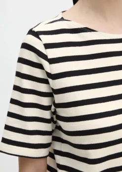 Streifen-T-Shirt straight aus weichem Jersey