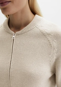 Strickblouson loose aus Heavy Weight Cotton