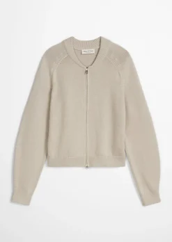 Strickblouson loose aus Heavy Weight Cotton