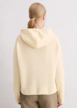 Strick-Hoodie regular aus flauschiger Lambswool