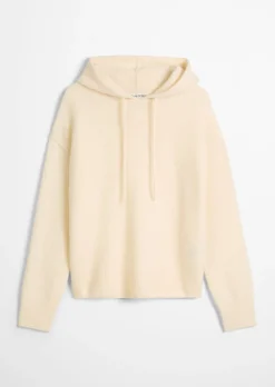 Strick-Hoodie regular aus flauschiger Lambswool