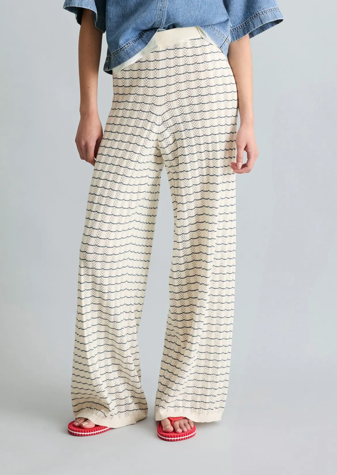 Strickhose wide aus Organic Cotton