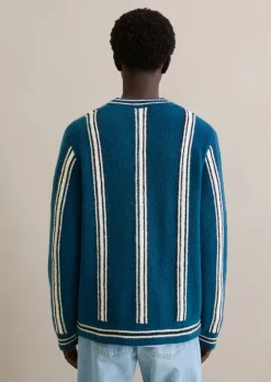 Strickjacke regular aus weichem Schurwoll-Mix