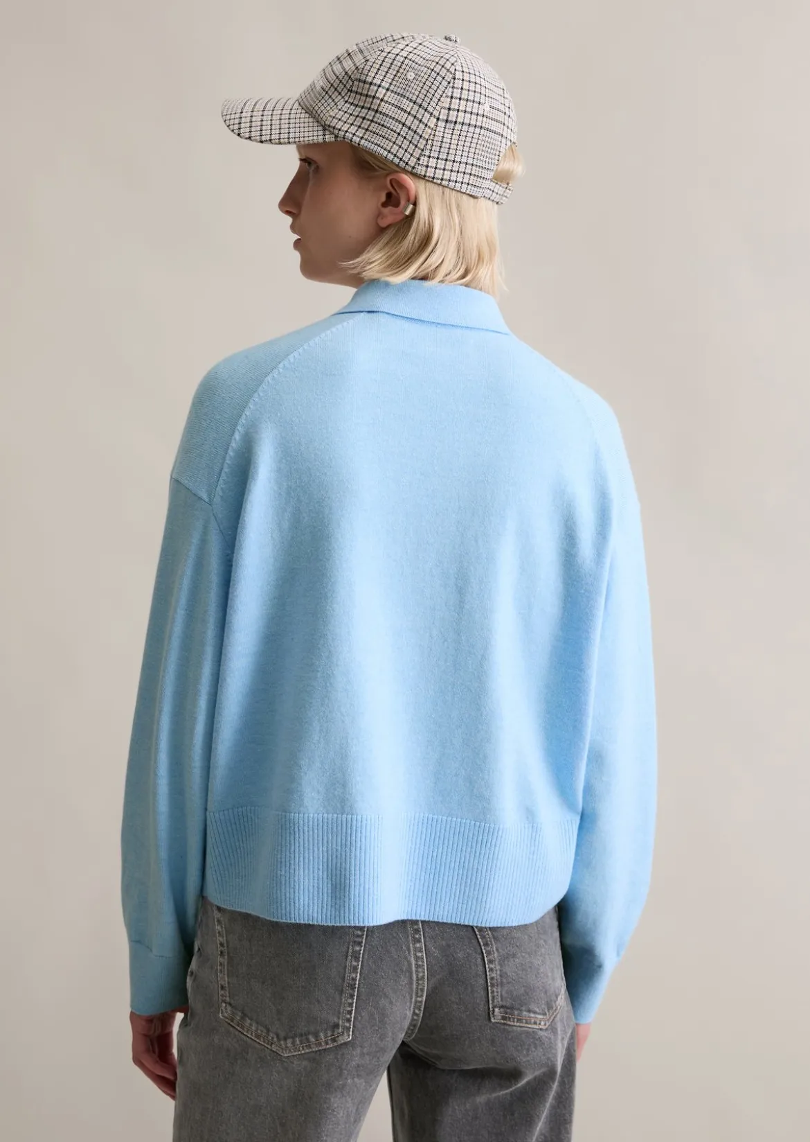 Strickpolo relaxed aus Soft Cotton Stretch