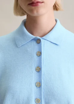 Strickpolo relaxed aus Soft Cotton Stretch