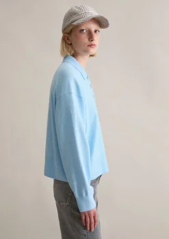 Strickpolo relaxed aus Soft Cotton Stretch
