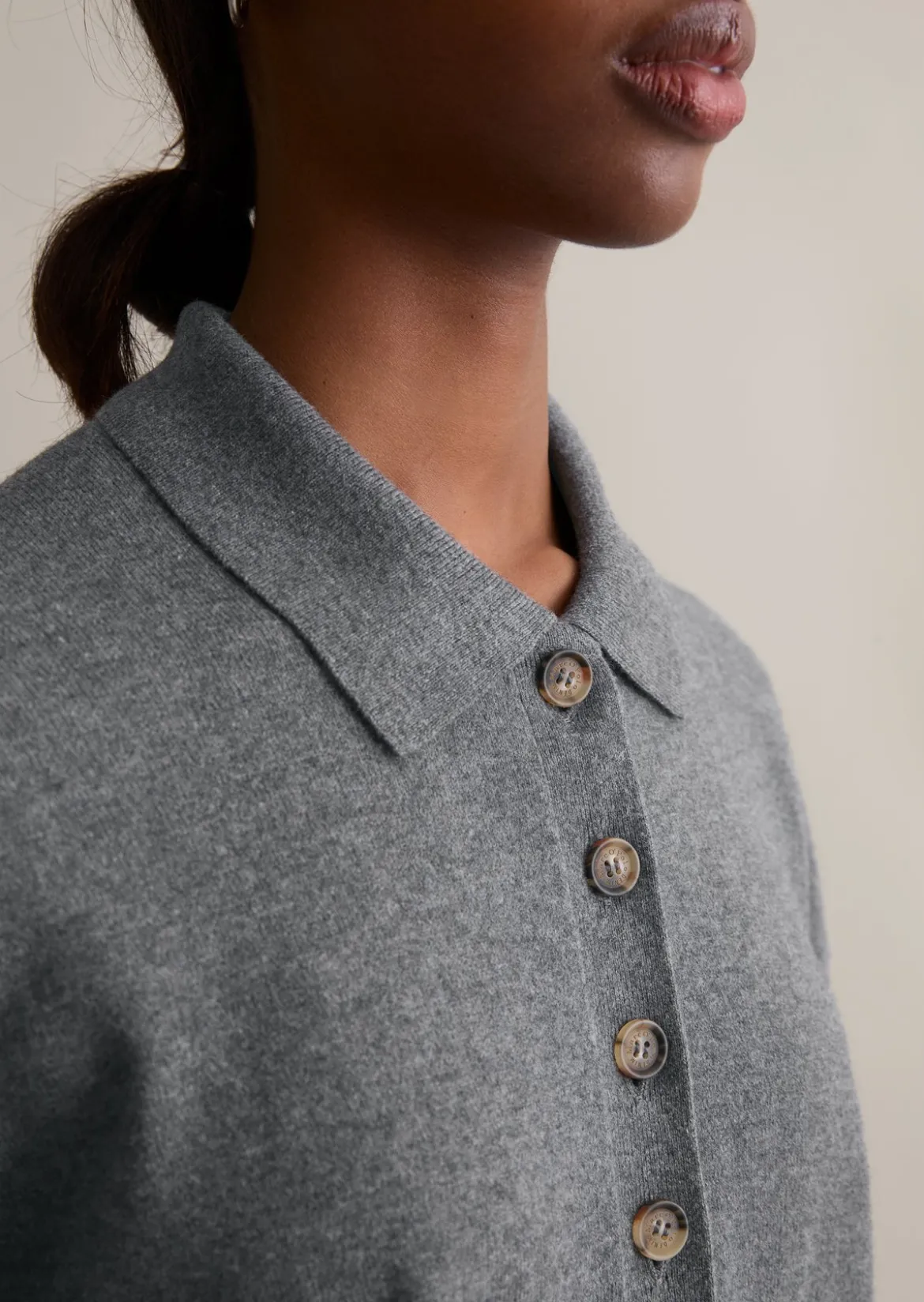 Strickpolo relaxed aus Soft Cotton Stretch