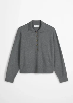 Strickpolo relaxed aus Soft Cotton Stretch