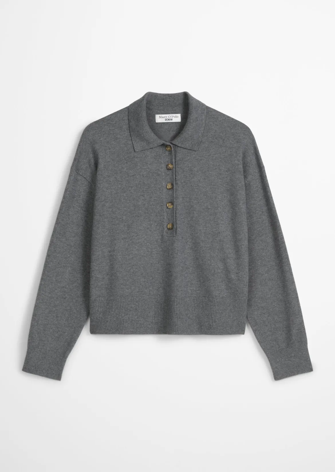 Strickpolo relaxed aus Soft Cotton Stretch