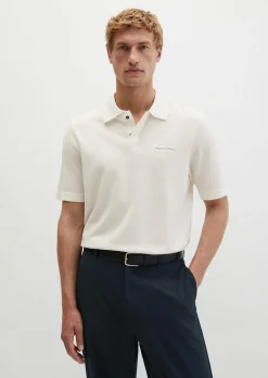 Strick-Poloshirt DFB Travel Collection aus reiner Bio-Baumwolle