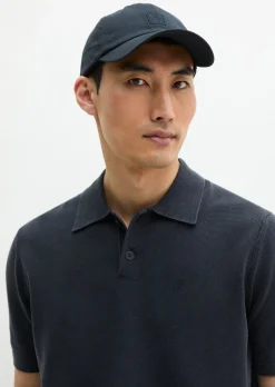 Strick-Poloshirt regular aus zertifizierter Bio-Baumwolle