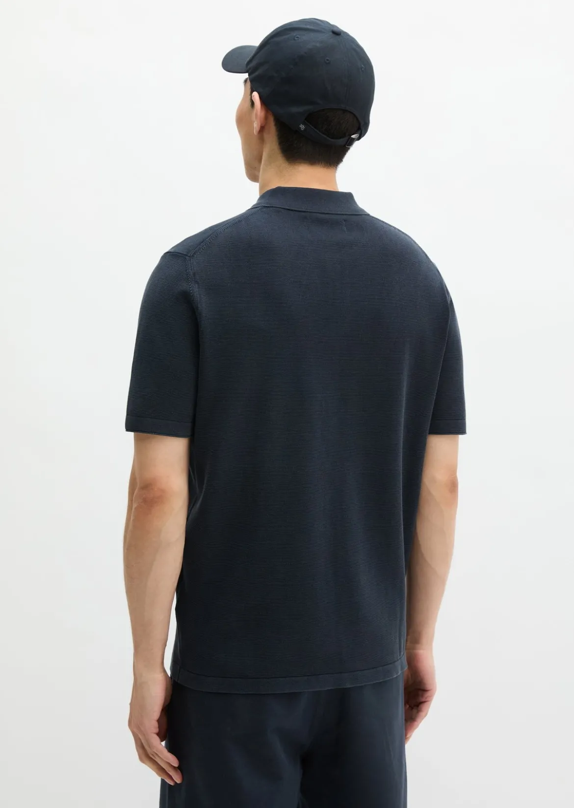 Strick-Poloshirt regular aus zertifizierter Bio-Baumwolle