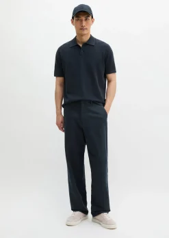 Strick-Poloshirt regular aus zertifizierter Bio-Baumwolle
