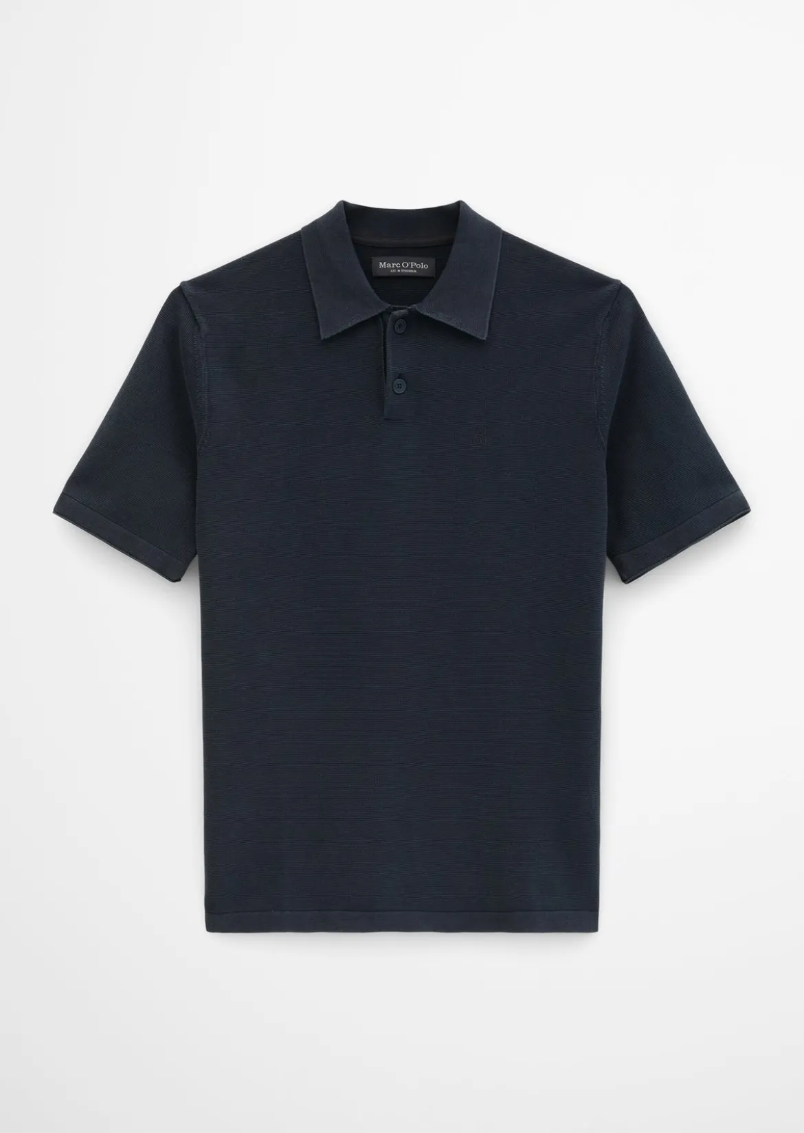 Strick-Poloshirt regular aus zertifizierter Bio-Baumwolle