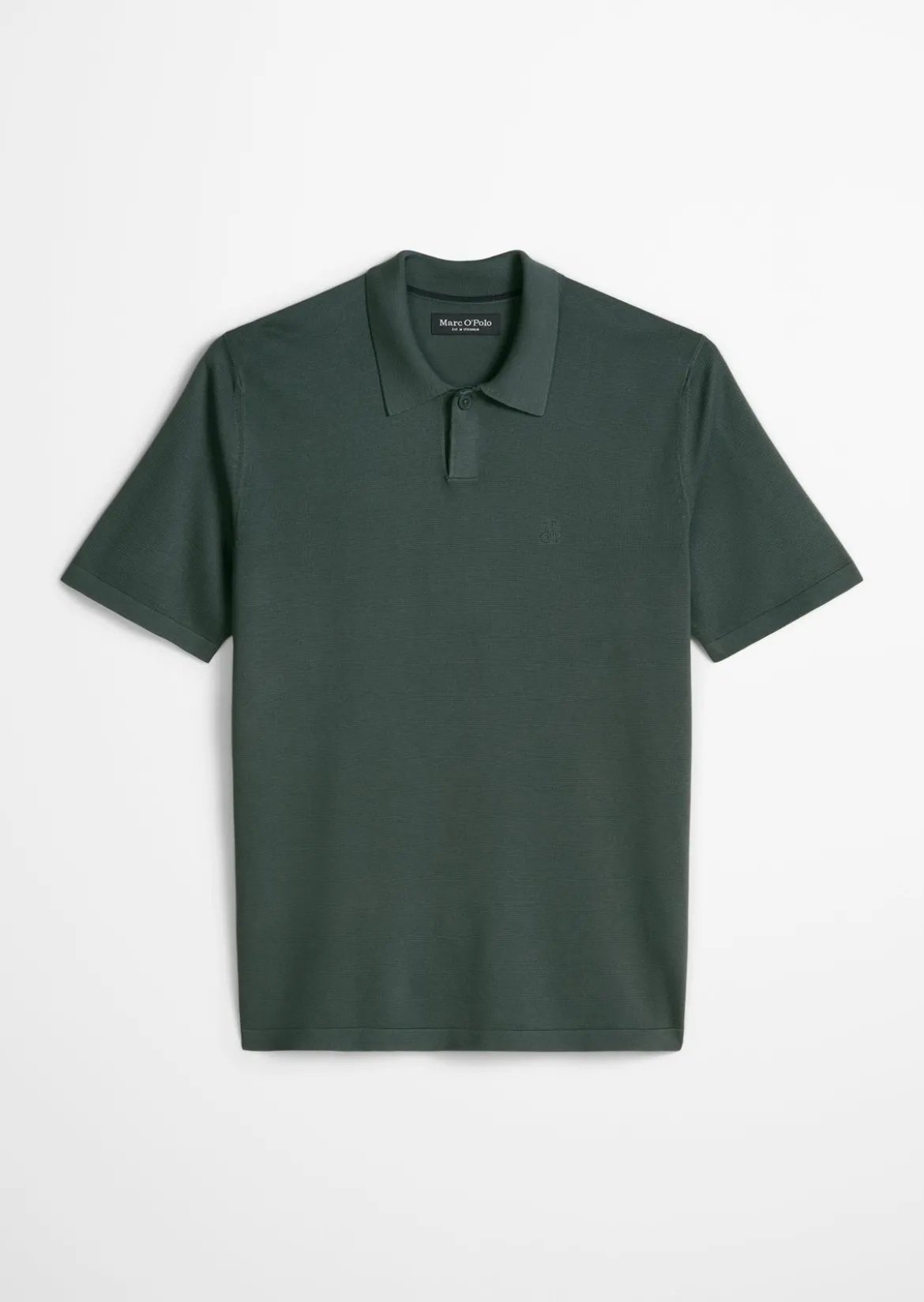 Strick-Poloshirt regular aus reiner Bio-Baumwolle