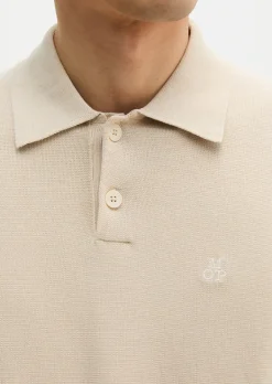 Strick-Poloshirt regular aus zertifizierter Bio-Baumwolle