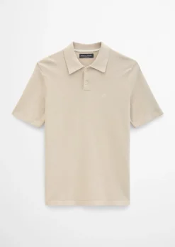 Strick-Poloshirt regular aus zertifizierter Bio-Baumwolle