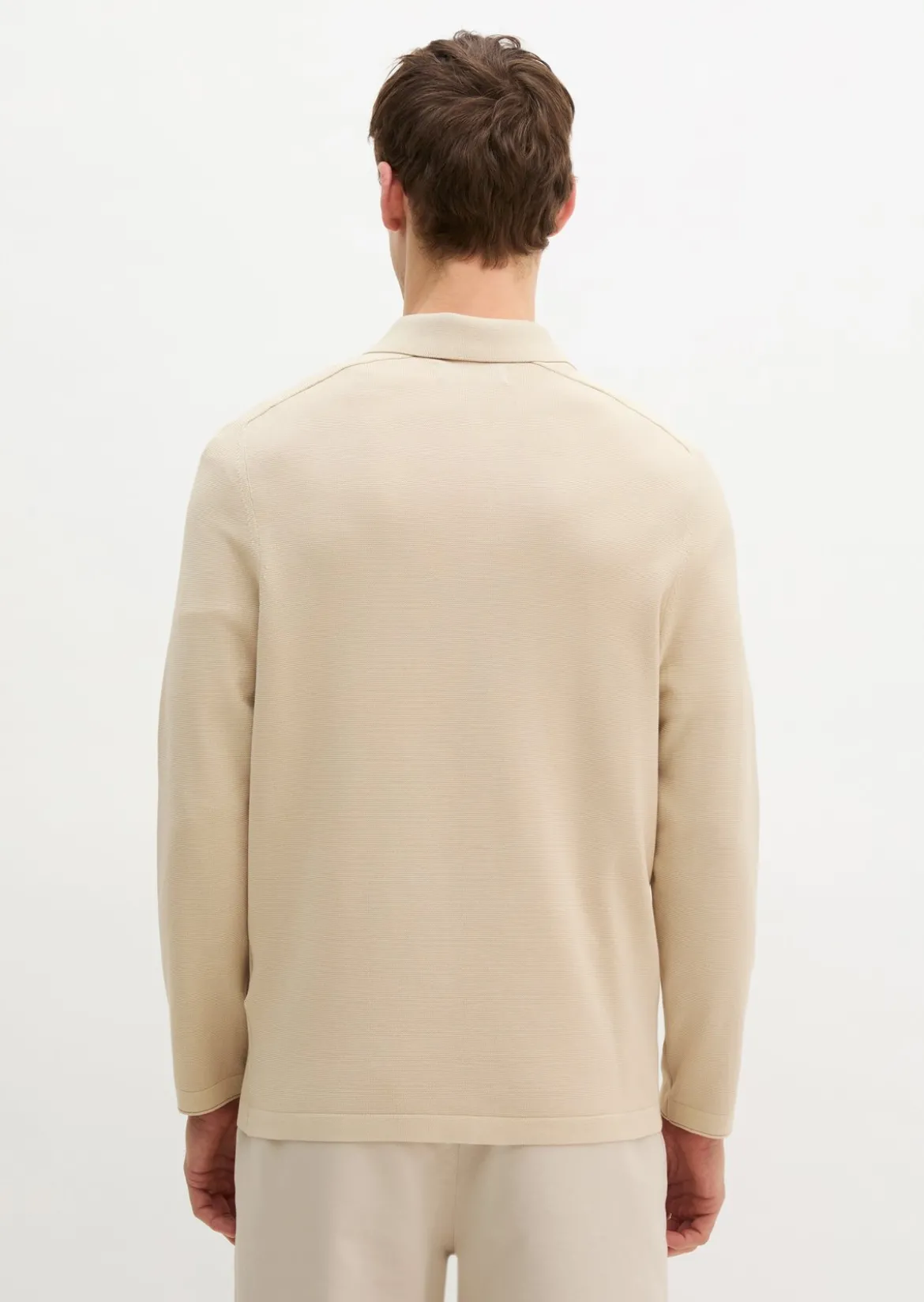 Strick-Poloshirt regular aus zertifizierter Bio-Baumwolle