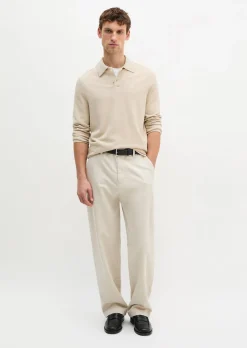 Strick-Poloshirt regular aus zertifizierter Bio-Baumwolle