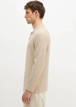 Strick-Poloshirt regular aus zertifizierter Bio-Baumwolle