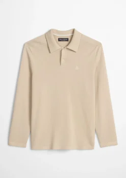 Strick-Poloshirt regular aus zertifizierter Bio-Baumwolle