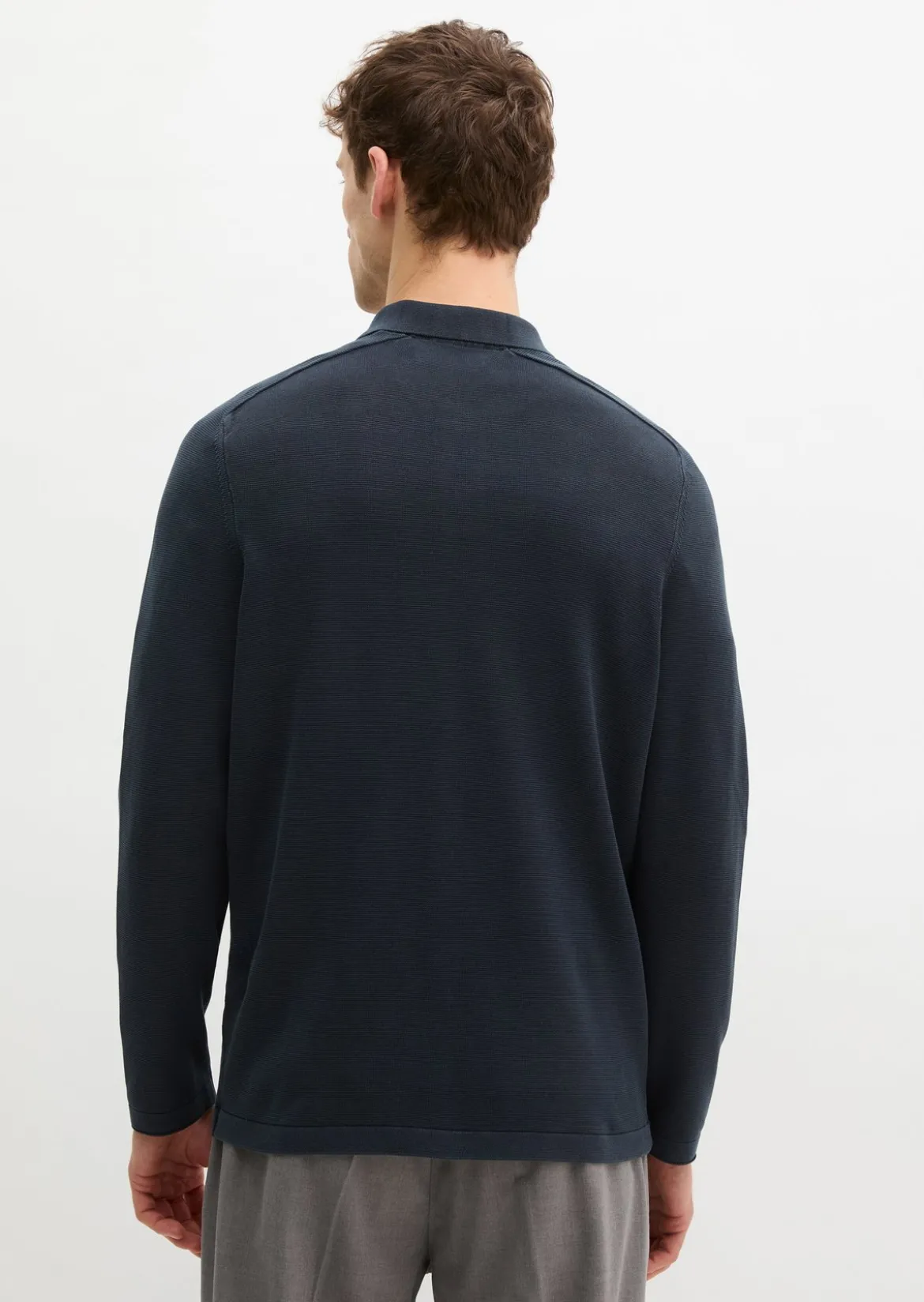Strick-Poloshirt regular aus zertifizierter Bio-Baumwolle