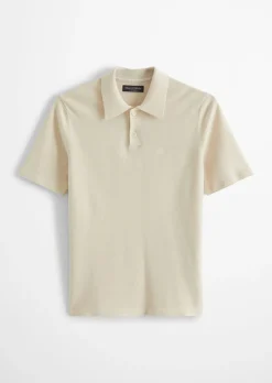Strick-Poloshirt regular aus zertifizierter Bio-Baumwolle