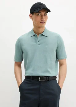 Strick-Poloshirt regular aus zertifizierter Bio-Baumwolle