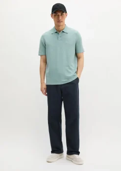 Strick-Poloshirt regular aus zertifizierter Bio-Baumwolle