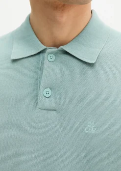 Strick-Poloshirt regular aus zertifizierter Bio-Baumwolle