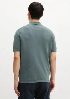 Strick-Poloshirt regular aus zertifizierter Bio-Baumwolle