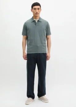 Strick-Poloshirt regular aus zertifizierter Bio-Baumwolle