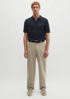 Strick-Poloshirt Travel Collection aus reiner Bio-Baumwolle