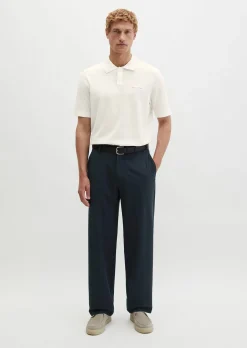 Strick-Poloshirt Travel Collection aus reiner Bio-Baumwolle