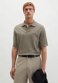 Strick-Poloshirt Travel Collection aus reiner Bio-Baumwolle