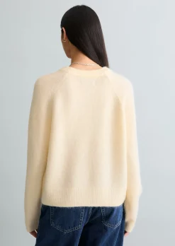 Strickpullover relaxed aus kuscheligem Alpakawolle-Mix