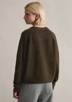 Strickpullover relaxed aus kuscheligem Alpakawolle-Mix