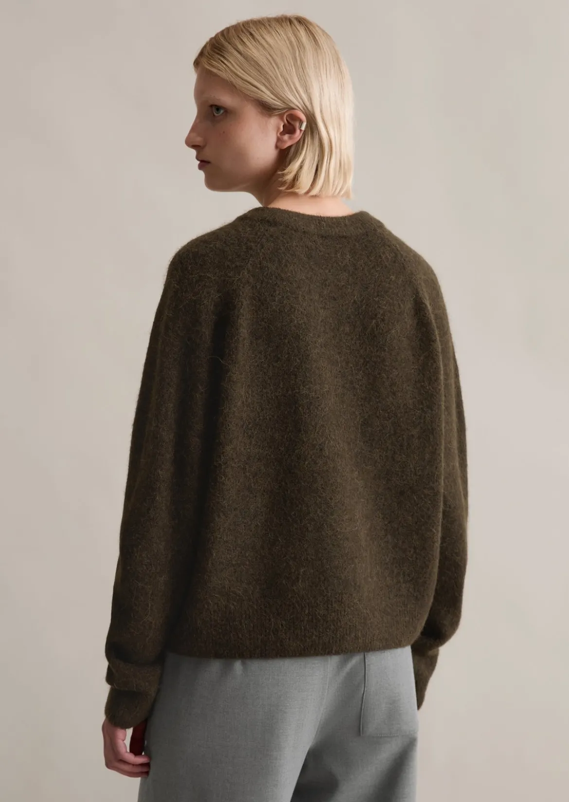 Strickpullover relaxed aus kuscheligem Alpakawolle-Mix