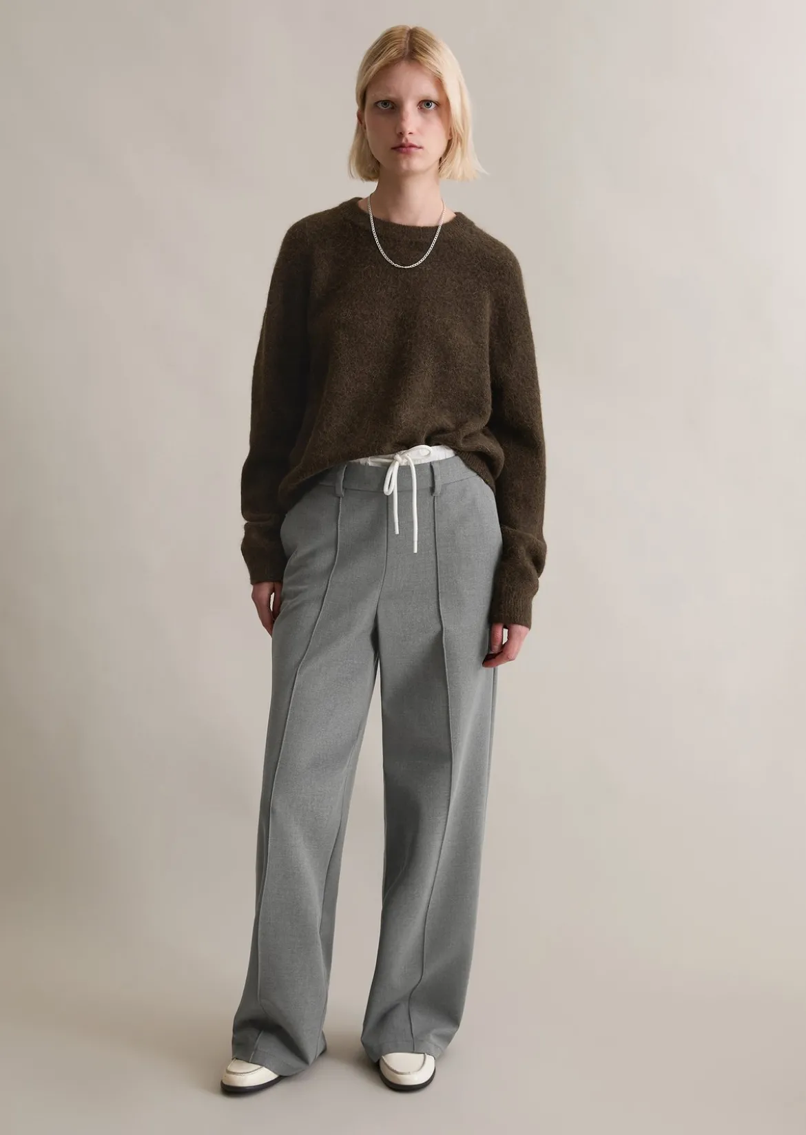Strickpullover relaxed aus kuscheligem Alpakawolle-Mix