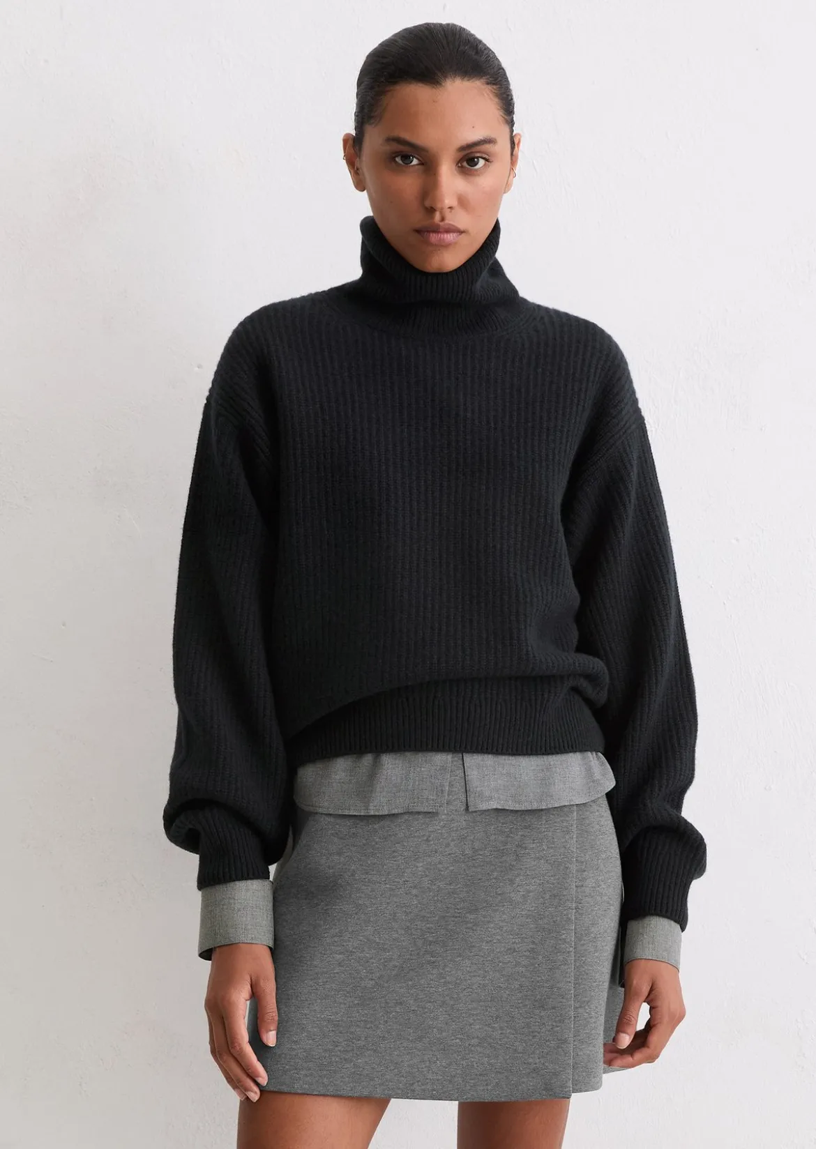 Strickpullover relaxed aus kuscheligem Merinowolle-Mix