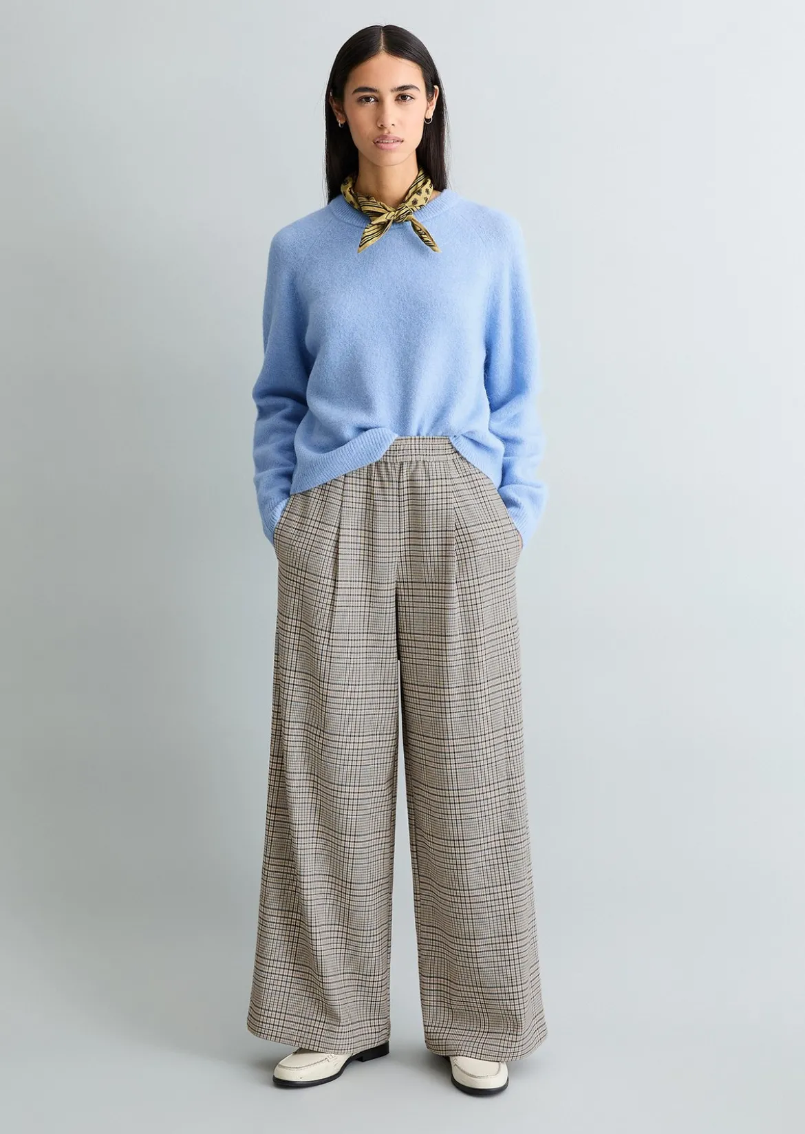 Strickpullover relaxed aus kuscheligem Alpakawolle-Mix