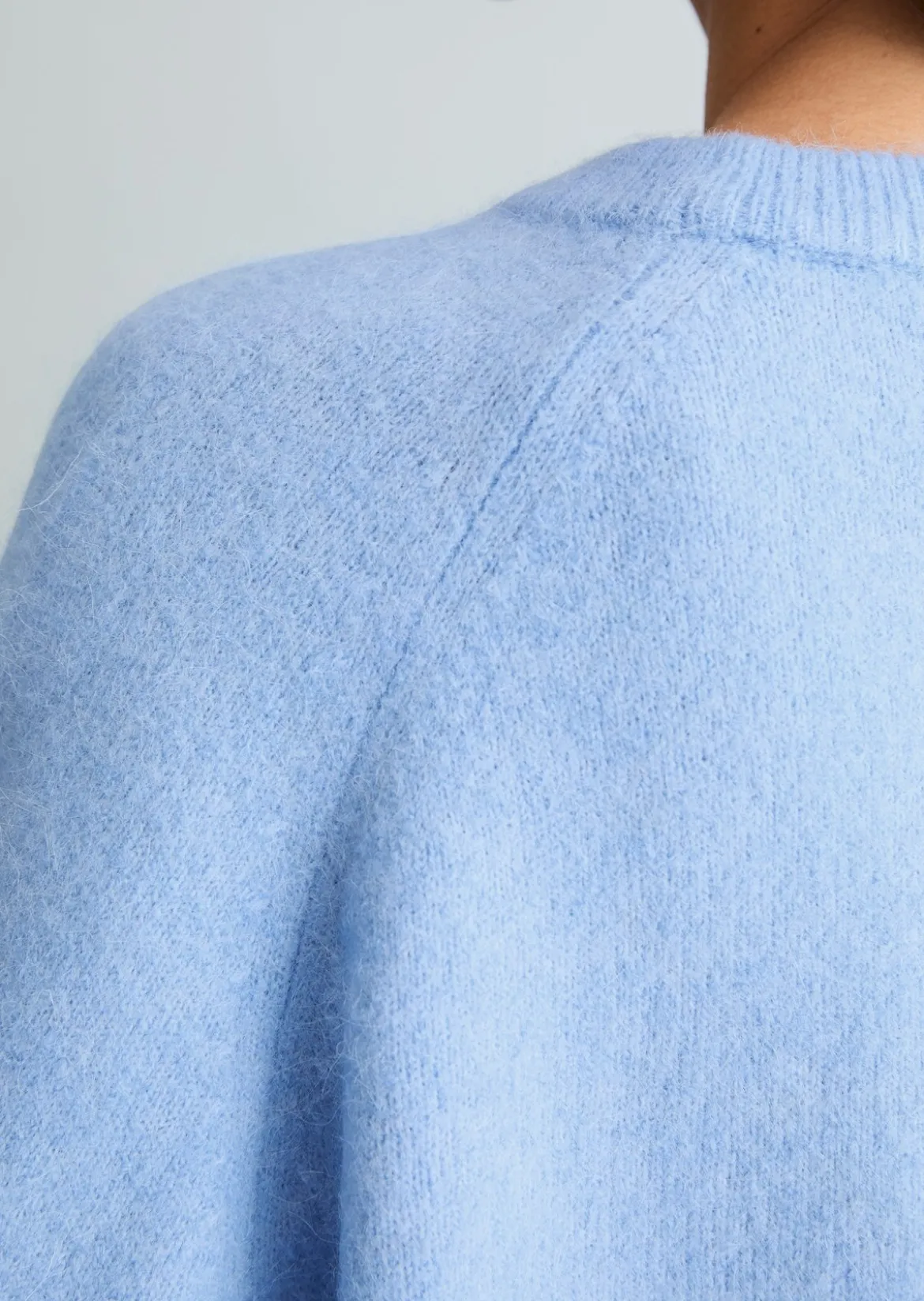 Strickpullover relaxed aus kuscheligem Alpakawolle-Mix