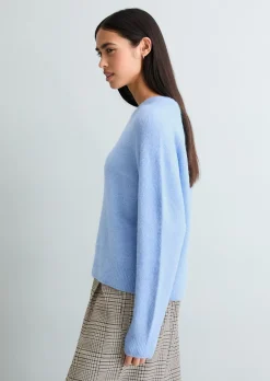 Strickpullover relaxed aus kuscheligem Alpakawolle-Mix