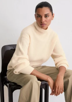 Strickpullover relaxed aus kuscheligem Merinowolle-Mix