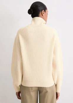 Strickpullover relaxed aus kuscheligem Merinowolle-Mix