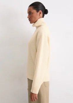 Strickpullover relaxed aus kuscheligem Merinowolle-Mix