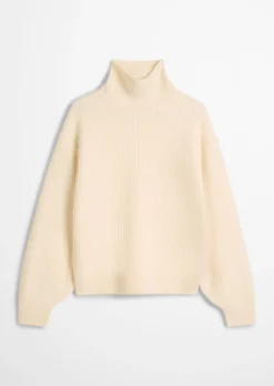Strickpullover relaxed aus kuscheligem Merinowolle-Mix