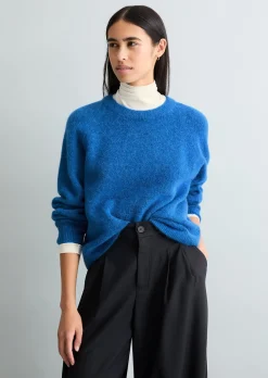 Strickpullover relaxed aus kuscheligem Alpakawolle-Mix