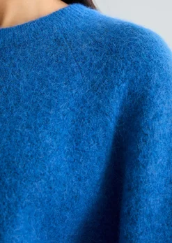 Strickpullover relaxed aus kuscheligem Alpakawolle-Mix