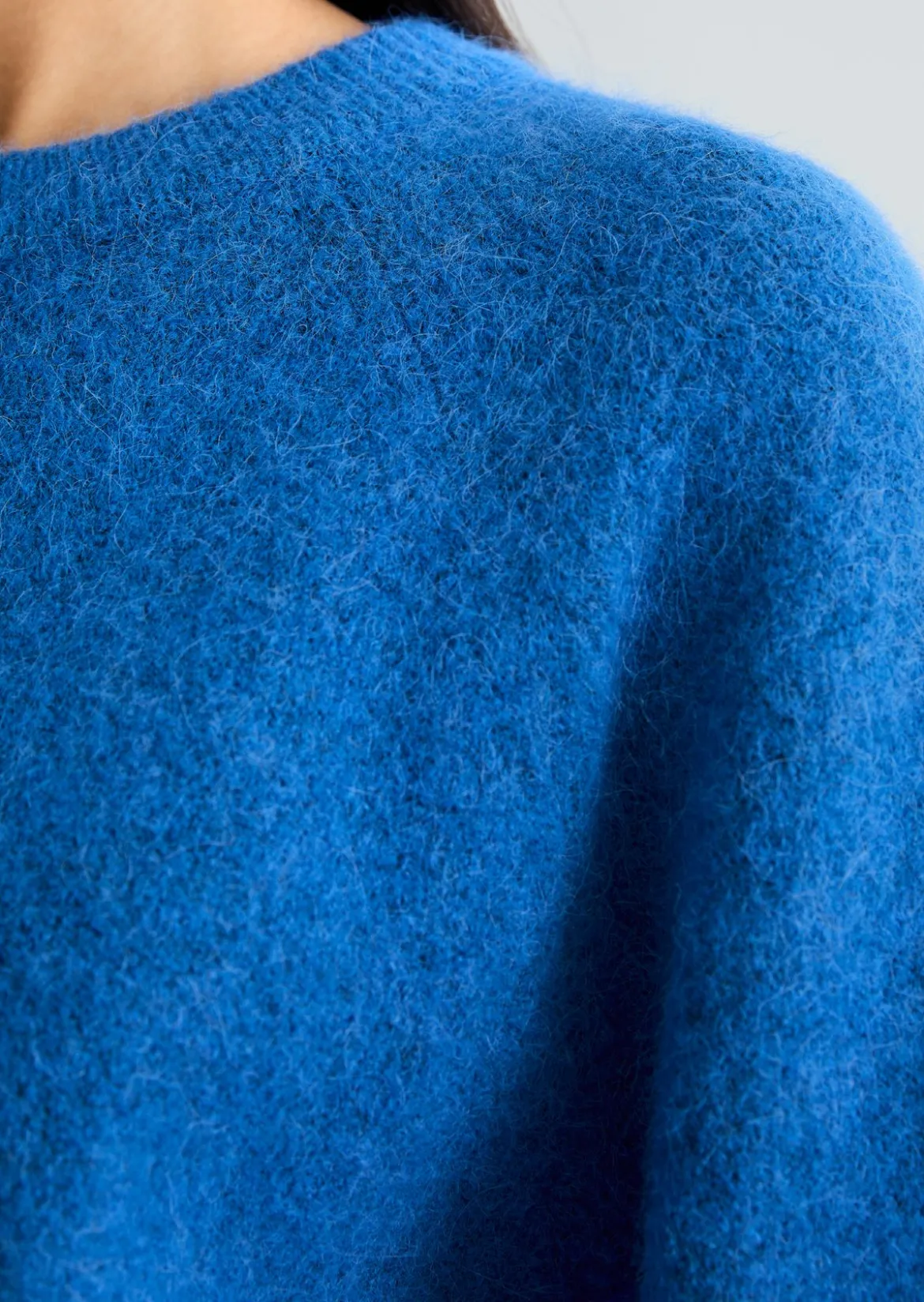 Strickpullover relaxed aus kuscheligem Alpakawolle-Mix
